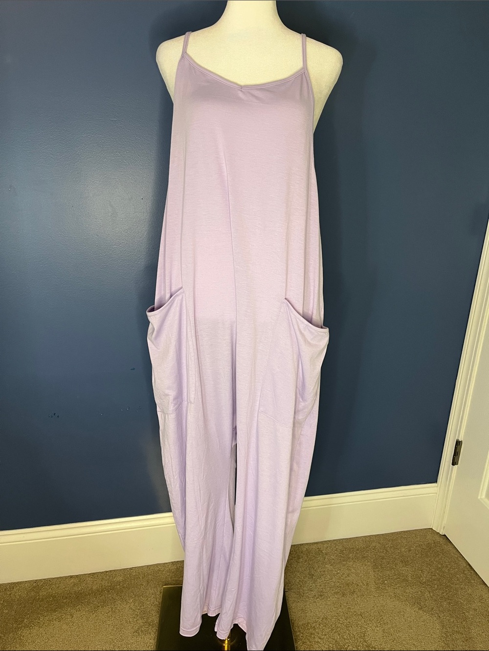 UNIÀNKIYA: lilac colored soft overall for women perfect for layering, size s,